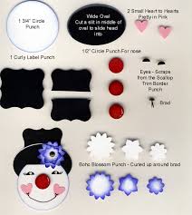 Kids can easily make this christmas card. Snowman Punch Art Paper Punch Art Punch Art Cards