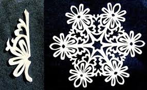 No two should be alike, right? Paper Snowflake Flower Pattern Free Template