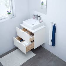 Godmorgon Wash Stand With 2 Drawers White Ikea