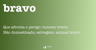 Bravo Dicio Dicionario Online De Portugues