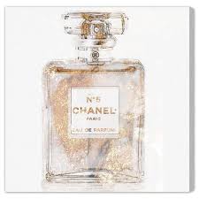 The first project is a huge chanel wall picture decor. Pink And Gold Chanel Print Wall Art