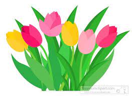 Bunch Colorful Spring Tulip Flower Clipart Jpg Flower Clipart Spring Tulips Clip Art Pictures