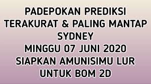 Padepokan Prediksi Sdy 7 Juni 2020 Togel Sidney Hari Ini Minggu Youtube