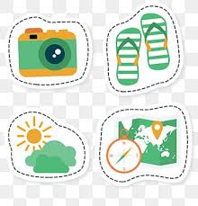 Aesthetic stickers 350 pack for kids teens girls adults, blue red yellow purple black green pink girly sticker. Travel Sticker Png Images Vector And Psd Files Free Download On Pngtree