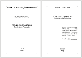 Capa De Trabalho Normas Da Abnt Exemplos De Formatacao Pelas Regras E Normas Da Abnt Para Trabalhos Academicos Trabalhos Academicos Abnt Trabalhos Academicos Normas Abnt Trabalhos Academicos