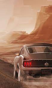 Mind Blowing Wallpaper Ford Mustang Long Lone Road Artwork 480800 Wallpaper Ford Mustang Ford Mustang Wallpaper Mustang