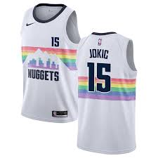 Get all the very best denver nuggets jerseys you will find online at www.nbastore.eu. Denver Nuggets Nikola Jokic 2018 2019 City Edition Jersey Denver Nuggets White Nikes Custom Jerseys