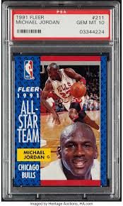 Shooting guard and small forward ▪ shoots: 1991 Fleer Michael Jordan 211 Psa Gem Mint 10 Offered Is A 1991 Lotid 41002 Heritage Auctions