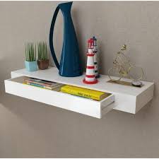 Modern metal wrought iron wall shelf home iron grid storage rack message board photo wall decoration storage metal wrought iron. Greensen White Floating Shelves With Drawer Modern Decorative Wall Floating Shelf Wall Mountable Display Storage Home Decor Walmart Com Walmart Com