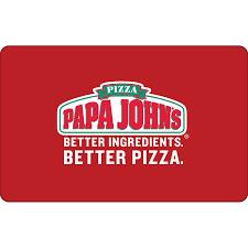 Available at all topper's locations. Papa John S Gift Card E Gift Cards For Pizza Svmcards