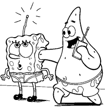 Spongebob So The Robot Coloring Page Spongebob Coloring Star Coloring Pages Coloring Pages