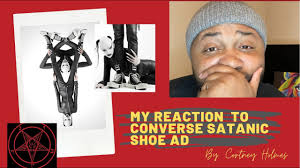 My reaction |converse satanic shoe ad|