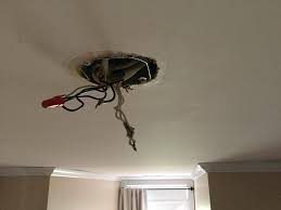 A junction box is sized by the amount of conductors that are terminated in it and the amount of conductors in the junction box where the home service wires connect to the utility feeders, this. No Ground Wire In Ceiling Light Fixture Junction Box What To Do