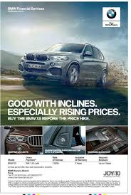 Bmw Joyx10 Good With Inclines Especially Rising Price Ad Sakal Pune Check Out More Car Advertisement Collection At Https Www Advertg Car Advertising Bmw Ads