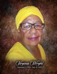 Obituary information for Virginia Wright