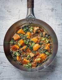 Sweet Potato Saag Aloo Recipes Hairy Bikers Recipe Saag Aloo Aloo Recipes Recipes