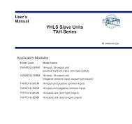 FA-M3 YHLS Slave Units TAH Series Instruction Manual