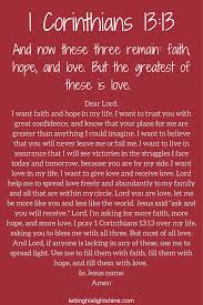 1 Corinthians 13 13 Inspirational Prayers Prayer Scriptures Prayer Verses