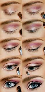 pink gold makeup tutorial image