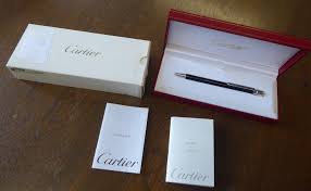 Supplied with a ballpoint pen medium black ink refill. A Santos De Cartier Ballpoint Pen