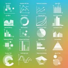 vector graphs and charts graph chart vector vector