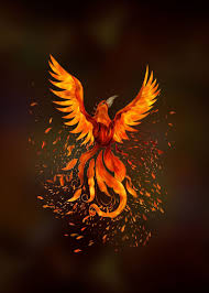 The phoenix is a birth that is believed to have a relationship with the sun and could live for over a millennium. Rising Phoenix Bird Poster By Lioudmila Perry Displate