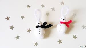 Il est temps de faire le nez du bonhomme de neige, pour cela il suffit de découper un petit rectangle dans du papier orange et de le rouler de façon à former un petit flocons de neige en bâtonnets de bois video. Sapin De Noel Des Bonshommes De Neige Pour Le Sapin Momes Net