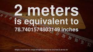 7 m to inches = 275.59055 inches. 2 M To In How Long Is 2 Meters In Inches Convert