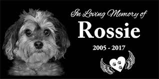 12x6 Dog Tombstone, Pet Memorial With Your Dog/pet Picture, Graver Marker,  Pet Stone, Dog Headstone, This Item Ships for FREE Within the US