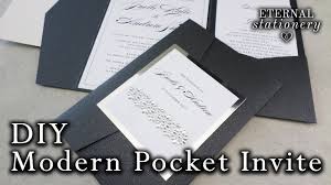 Create your own wedding invitation cards in minutes with our invitation maker. How To Make A Modern Pocket Invitation Elegant Wedding Invitations Diy Youtube
