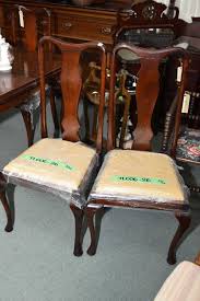 Check out our mahogany dining chairs selection for the very best in unique or custom, handmade pieces from our dining chairs shops. Six Antique Mahogany Dining Chairs With Upholstered Seat And Cabriole Supports Note Matches Lot 79