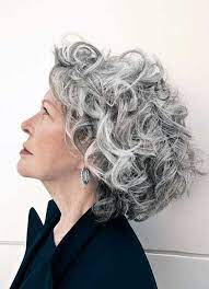 Hair is tapered on the sides behind the ear and left a bit longer in the back. Short Curly Hairstyles For Grey Hair Novocom Top