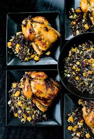 These oven roasted cornish hens are so festive and delicious! Apricot Glazed Stuffed Cornish Hens Linger