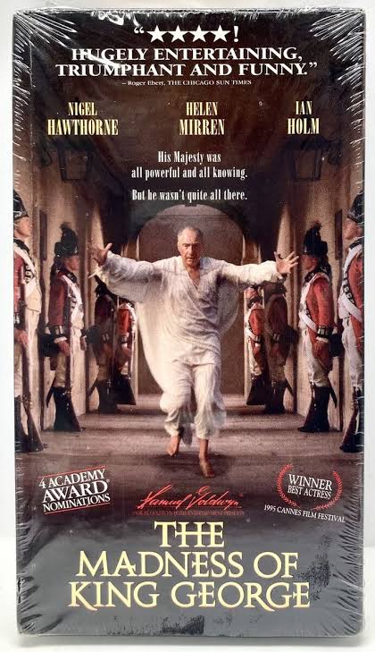 The Madness of King George (VHS TAPE, 1995) FACTORY SEALED!!! 707729650133|  eBay