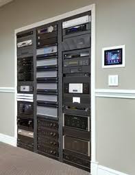 Simple, stylish and practical home storage ideas: 59 A V Closet Ideas Home Automation Home Theater Home Theater Design