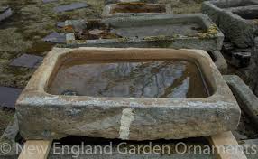 antique carved stone sink new england