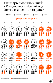 выходные и праздничные дни в польше в 2019 году Kalendar Vyhodnyh Dnej Na Rozhdestvo I Novyj God V Litve I Sosednih Stranah