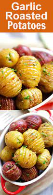 Garlic Roasted Potatoes Easy Delicious Recipes Recipes Food Yummy Food