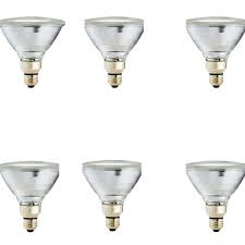 Philips 90 Watt Equivalent Par38 Halogen Indoor Outdoor Dimmable Flood Light Bulb 6 Pack 459255 The Home Depot