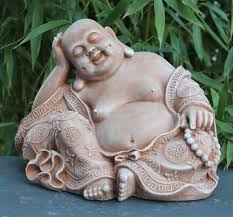 Buddha figur knieend mit windlicht in den händen ca. Dekoration Buddha Figur Garten Buddha Statue Deko Steinfigur Buddha Gartenfigur Garten Terrasse