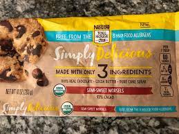 Simply Delicious Vegan Dairy Free Chocolate Semi Sweet Morsels From Nestle Dairy Free Chocolate Food Allergens Breakfast Recipes Easy