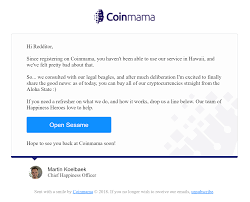 To build trust, there should be a clear status for cryptocurrency. Fyi Coinmama Resumes Bitcoin Sales In Hawaii Hawaii