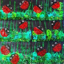 insectes et petites betes du jardin page 5 maternellepailletee kids canvas painting painting art