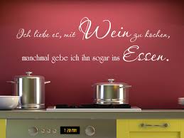 Wandtattoo Spruch Ich Liebe Es Mit Wein Zu Kochen Manchmal Gebe