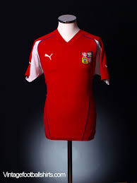 Czech republic home euro soccer jersey 2021. 2004 05 Czech Republic Home Shirt L For Sale
