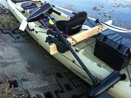 diy kayak electric motor bracket build