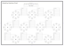 Wedding Seating Chart Template Free Printable Sada