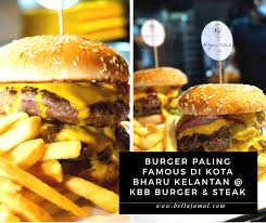 Ad butcher & steak is a halal steakhouse in bukit jelutong. Burger Paling Famous Di Kelantan Tempat Makan Paling Menarik Di Kota Bharu Kbb Burger Steak Ini Adalah Bellarina Natasya
