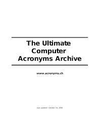Check spelling or type a new query. The Ultimate Computer Acronyms Archive Manualzz