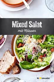 Mixed Salat Mit Nussen Rezept Edeka Rezept Rezepte Salat Mit Salat